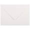 JAM Paper A7 Bright White Laid Strathmore Invitation Envelopes with Euro Flap, 25ct.